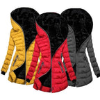 Kurtka Damska | Pikowana z Kapturem i Ciepłą Podszewką - Arkadya Outlet - Jackets