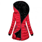 Kurtka Damska | Pikowana z Kapturem i Ciepłą Podszewką - Arkadya Outlet - Jackets