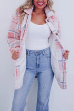 Kurtka Damska Polarowa | Krój Oversize z Guzikami z Przodu - Arkadya Outlet - Jackets