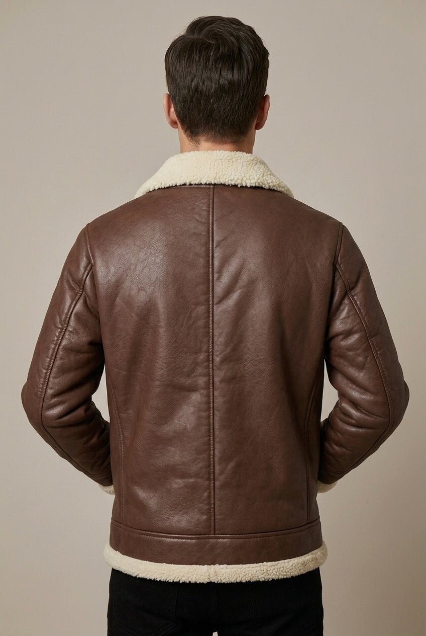 Kurtka Męska Aviator | Regularny krój z regulowanym paskiem - Arkadya Outlet - Jackets