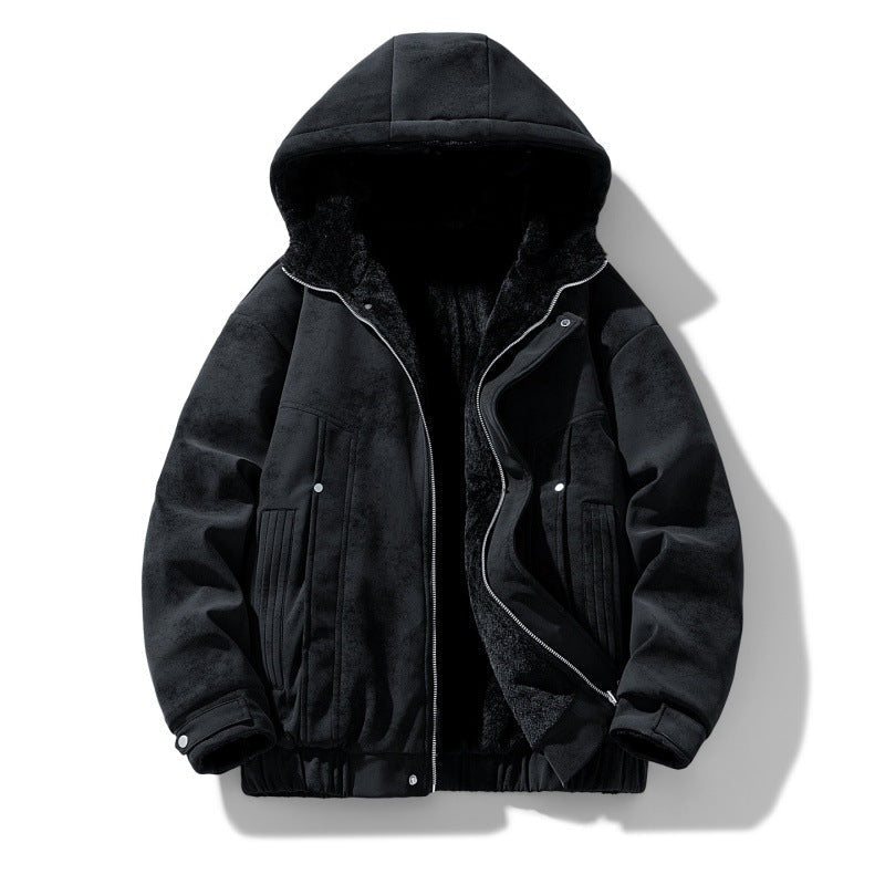 Kurtka Męska Bomber | Luźny krój z podszewką z polaru - Arkadya Outlet - Jackets