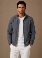 Kurtka Męska Bomberka | Regularny krój z zamkiem i siatkową podszewką - Arkadya Outlet - Jackets