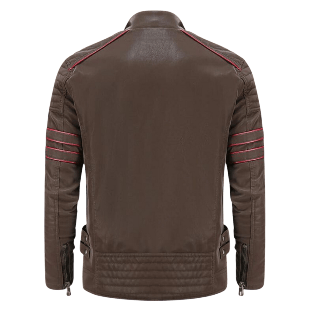 Kurtka męska dopasowany krój stójka kieszenie na zamek paski - Arkadya Outlet - Men Jacket