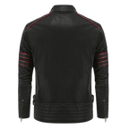 Kurtka męska dopasowany krój stójka kieszenie na zamek paski - Arkadya Outlet - Men Jacket