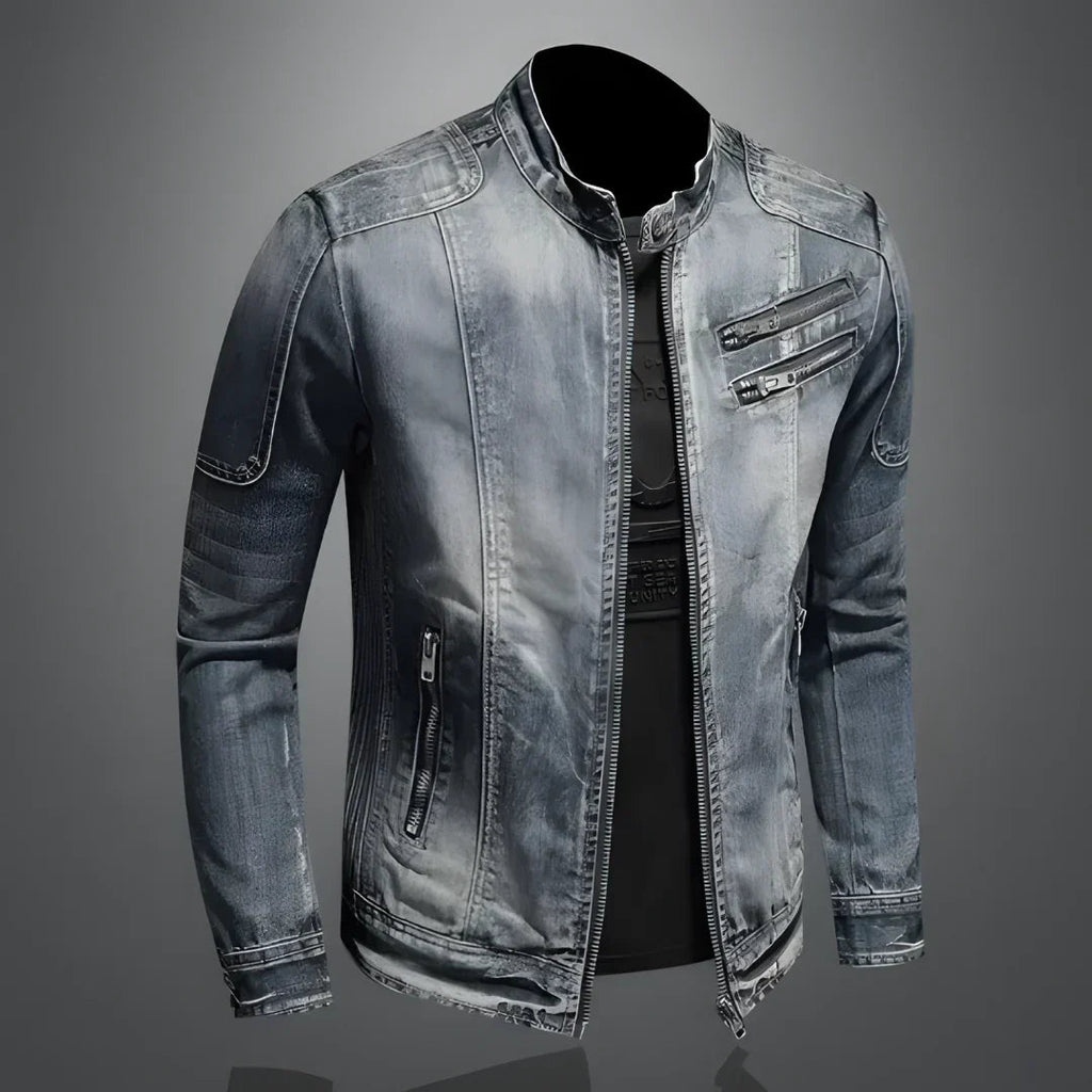 Kurtka Męska | Dopasowany krój z zamkiem błyskawicznym z przodu - Arkadya Outlet - Jackets