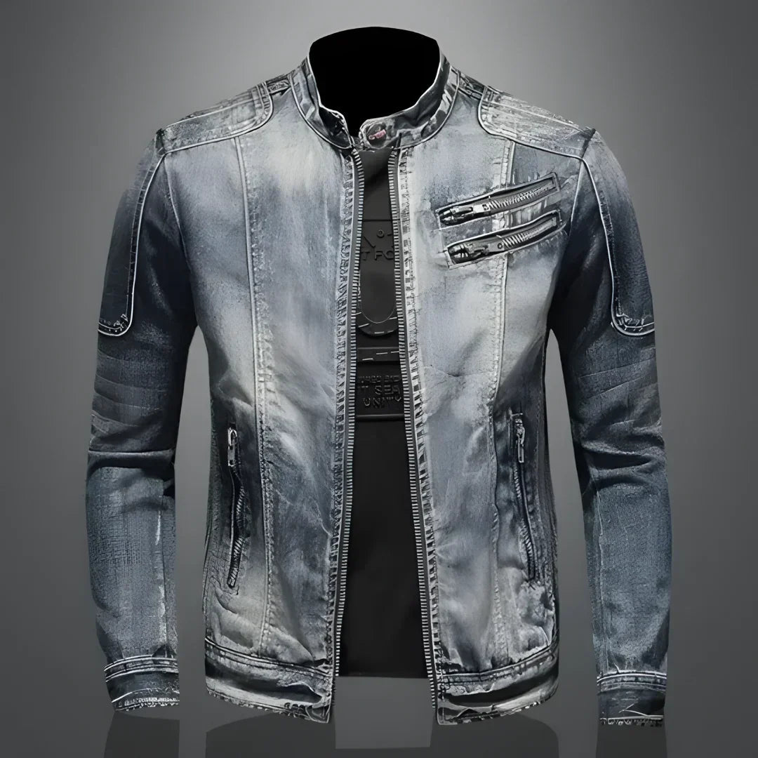 Kurtka Męska | Dopasowany krój z zamkiem błyskawicznym z przodu - Arkadya Outlet - Jackets