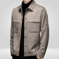 Kurtka Męska | Dopasowany Krój z Zatrzaskami i Kieszeniami - Arkadya Outlet - Jackets