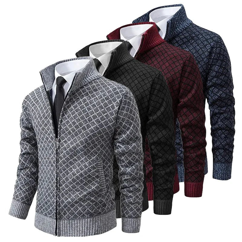 Kurtka Męska Klasyczny Luźny Krój Strukturalna Warstwowa Konstrukcja - Arkadya Outlet - Men Jacket