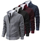 Kurtka Męska Klasyczny Luźny Krój Strukturalna Warstwowa Konstrukcja - Arkadya Outlet - Men Jacket