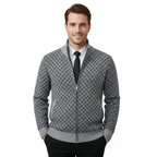 Kurtka Męska Klasyczny Luźny Krój Strukturalna Warstwowa Konstrukcja - Arkadya Outlet - Men Jacket