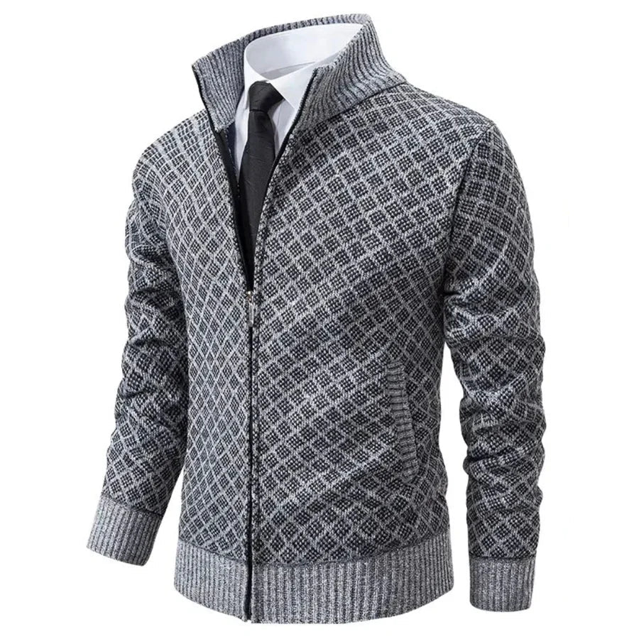 Kurtka Męska Klasyczny Luźny Krój Strukturalna Warstwowa Konstrukcja - Arkadya Outlet - Men Jacket