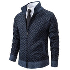 Kurtka Męska Klasyczny Luźny Krój Strukturalna Warstwowa Konstrukcja - Arkadya Outlet - Men Jacket