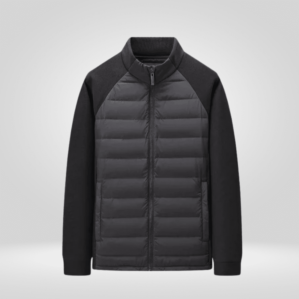 Kurtka Męska | Krój regularny z kapturem na zimę outdoor - Arkadya Outlet - Jackets