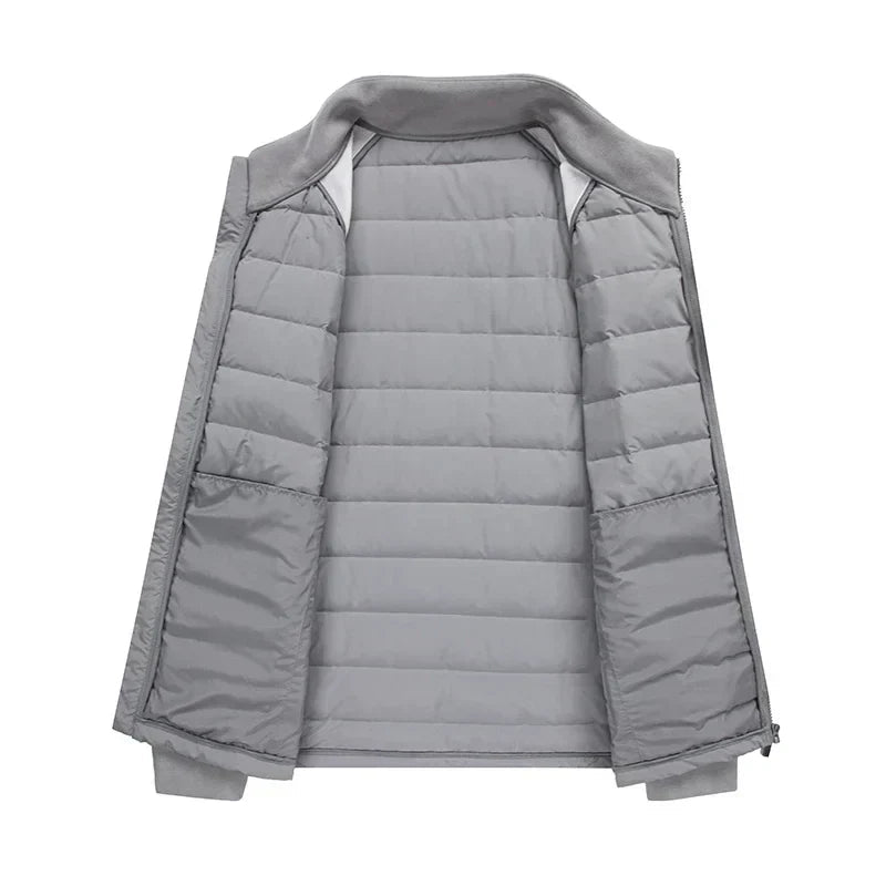 Kurtka Męska | Krój regularny z kapturem na zimę outdoor - Arkadya Outlet - Jackets