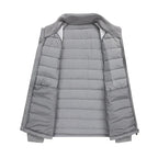 Kurtka Męska | Krój regularny z kapturem na zimę outdoor - Arkadya Outlet - Jackets