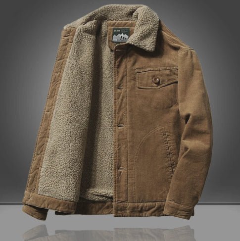 Kurtka Męska | Krótki krój z zapięciem na guziki na zimę - Arkadya Outlet - Jackets