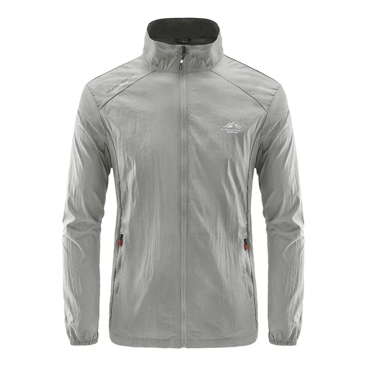 Kurtka Męska | Lekka z kapturem i suwakiem na całej długości - Arkadya Outlet - Jackets