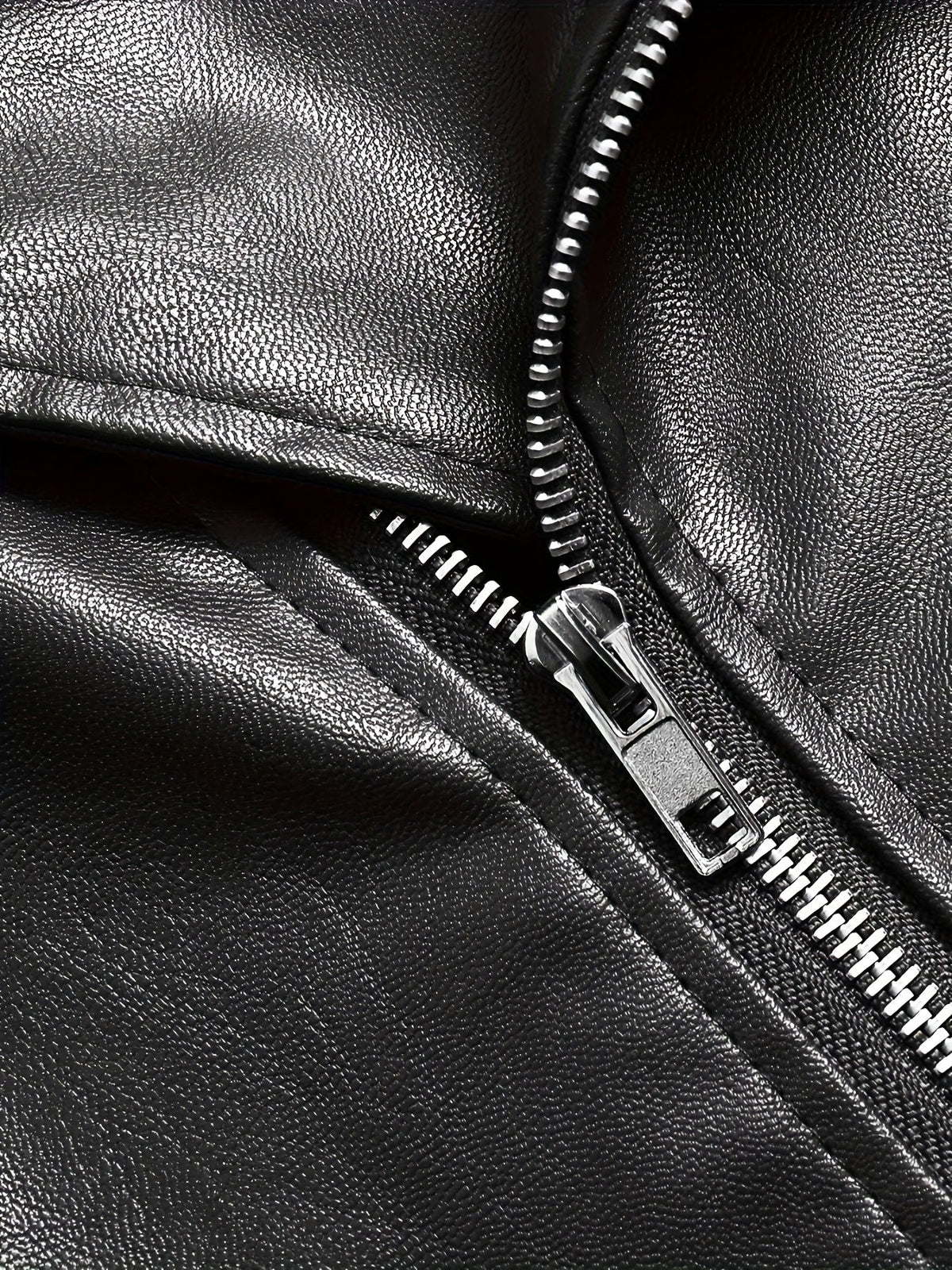 Kurtka Męska Motocyklowa | Asymetryczny zamek i pasek w talii - Arkadya Outlet - Jackets