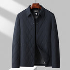 Kurtka Męska | Pikowana z kołnierzem i kieszeniami na zamek - Arkadya Outlet - Jackets