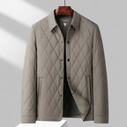 Kurtka Męska | Pikowana z kołnierzem i kieszeniami na zamek - Arkadya Outlet - Jackets