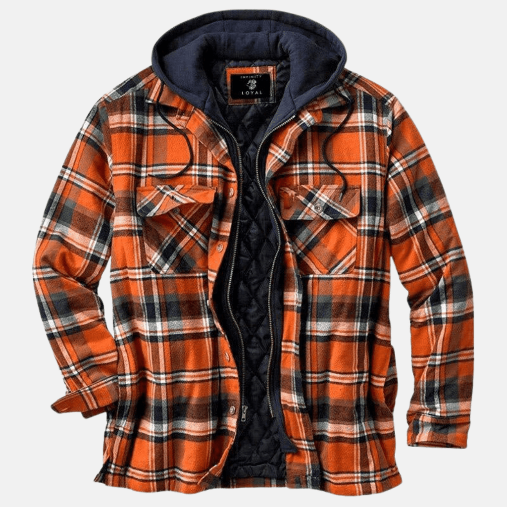 Kurtka Męska | Pikowana z Pełną Podszewką i Długim Rękawem - Arkadya Outlet - Jackets