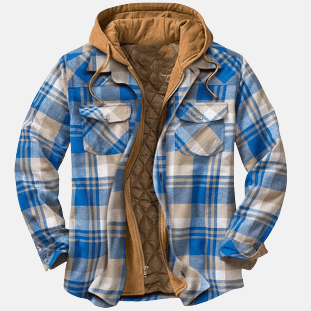 Kurtka Męska | Pikowana z Pełną Podszewką i Długim Rękawem - Arkadya Outlet - Jackets