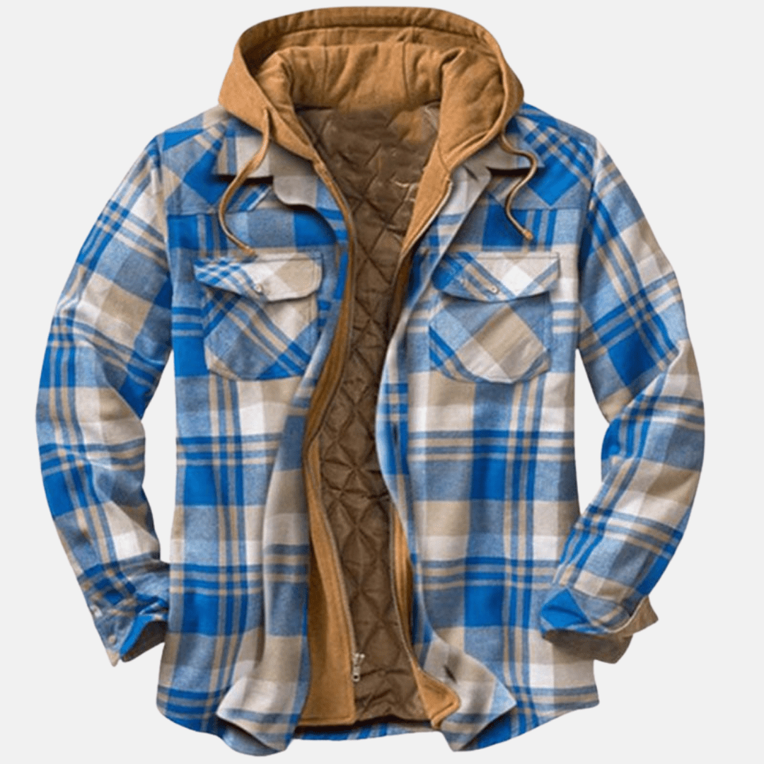 Kurtka Męska | Pikowana z Pełną Podszewką i Długim Rękawem - Arkadya Outlet - Jackets