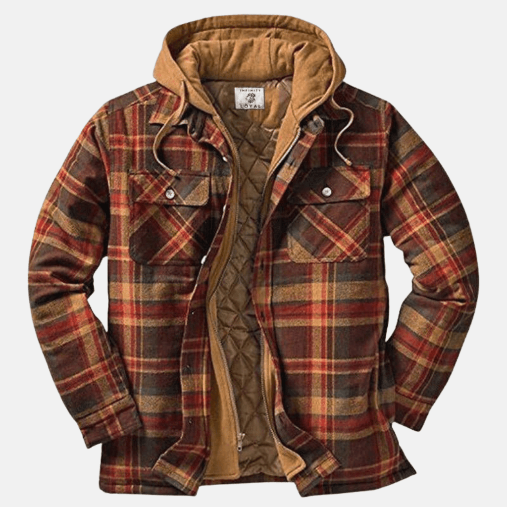 Kurtka Męska | Pikowana z Pełną Podszewką i Długim Rękawem - Arkadya Outlet - Jackets
