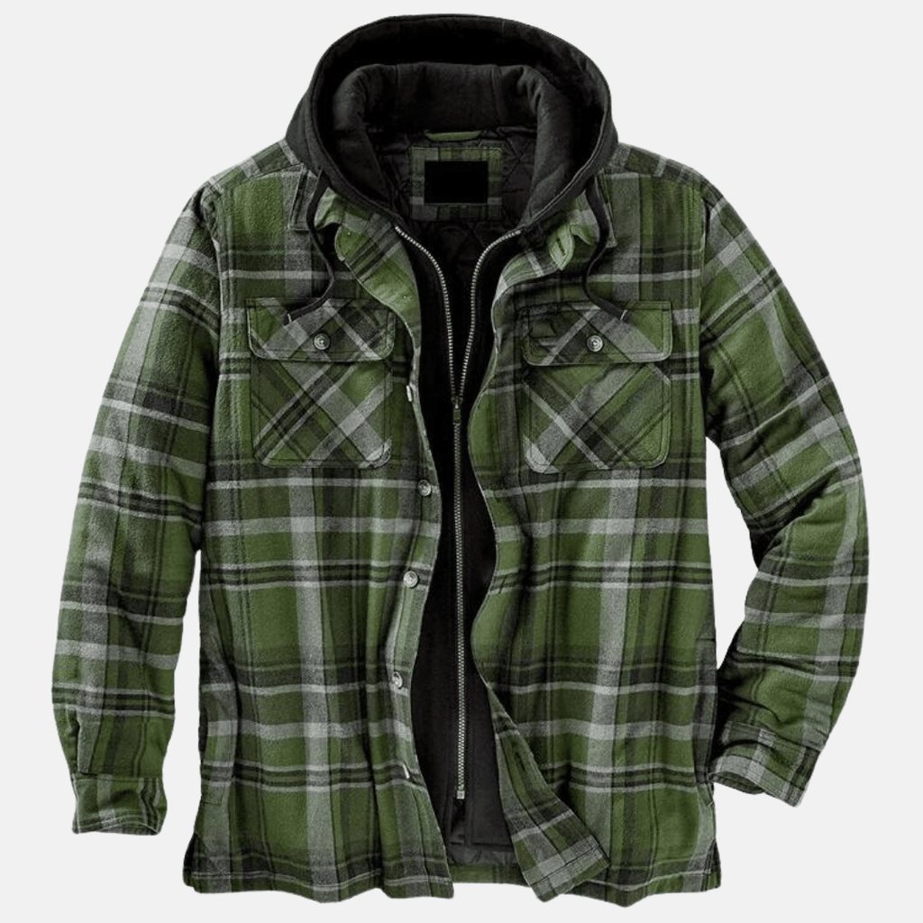Kurtka Męska | Pikowana z Pełną Podszewką i Długim Rękawem - Arkadya Outlet - Jackets