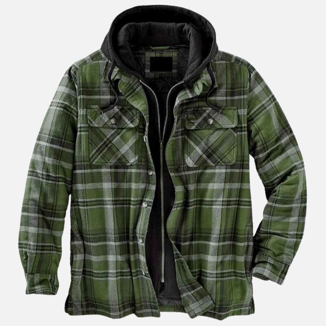 Kurtka Męska | Pikowana z Pełną Podszewką i Długim Rękawem - Arkadya Outlet - Jackets