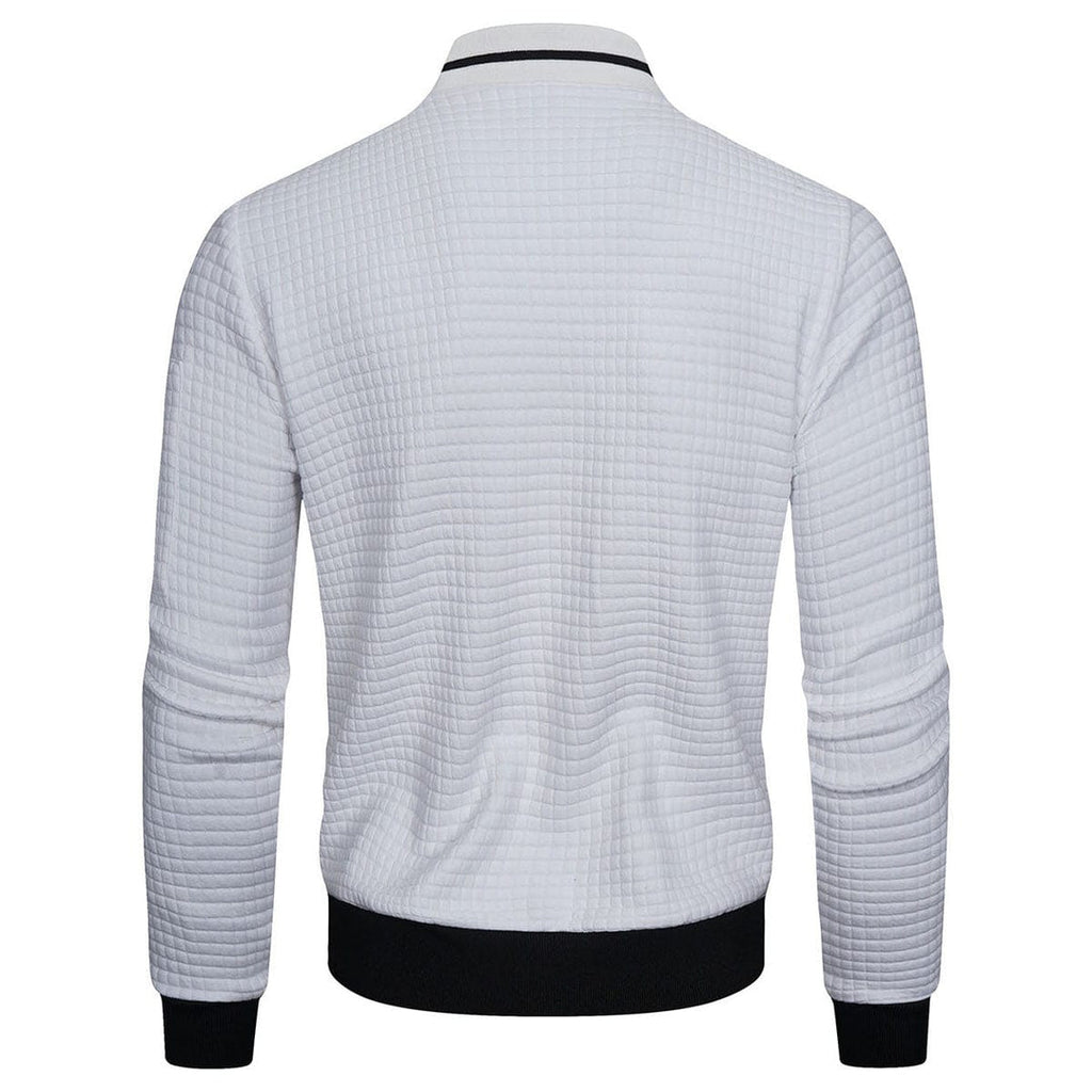 Kurtka Męska | Pikowana z zamkiem błyskawicznym i stójką - Arkadya Outlet - Jackets