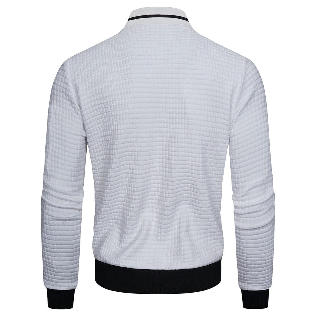 Kurtka Męska | Pikowana z zamkiem błyskawicznym i stójką - Arkadya Outlet - Jackets