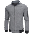 Kurtka Męska | Pikowana z zamkiem błyskawicznym i stójką - Arkadya Outlet - Jackets