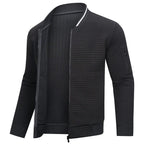 Kurtka Męska | Pikowana z zamkiem błyskawicznym i stójką - Arkadya Outlet - Jackets