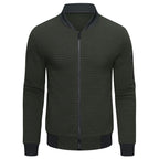 Kurtka Męska | Pikowana z zamkiem błyskawicznym i stójką - Arkadya Outlet - Jackets