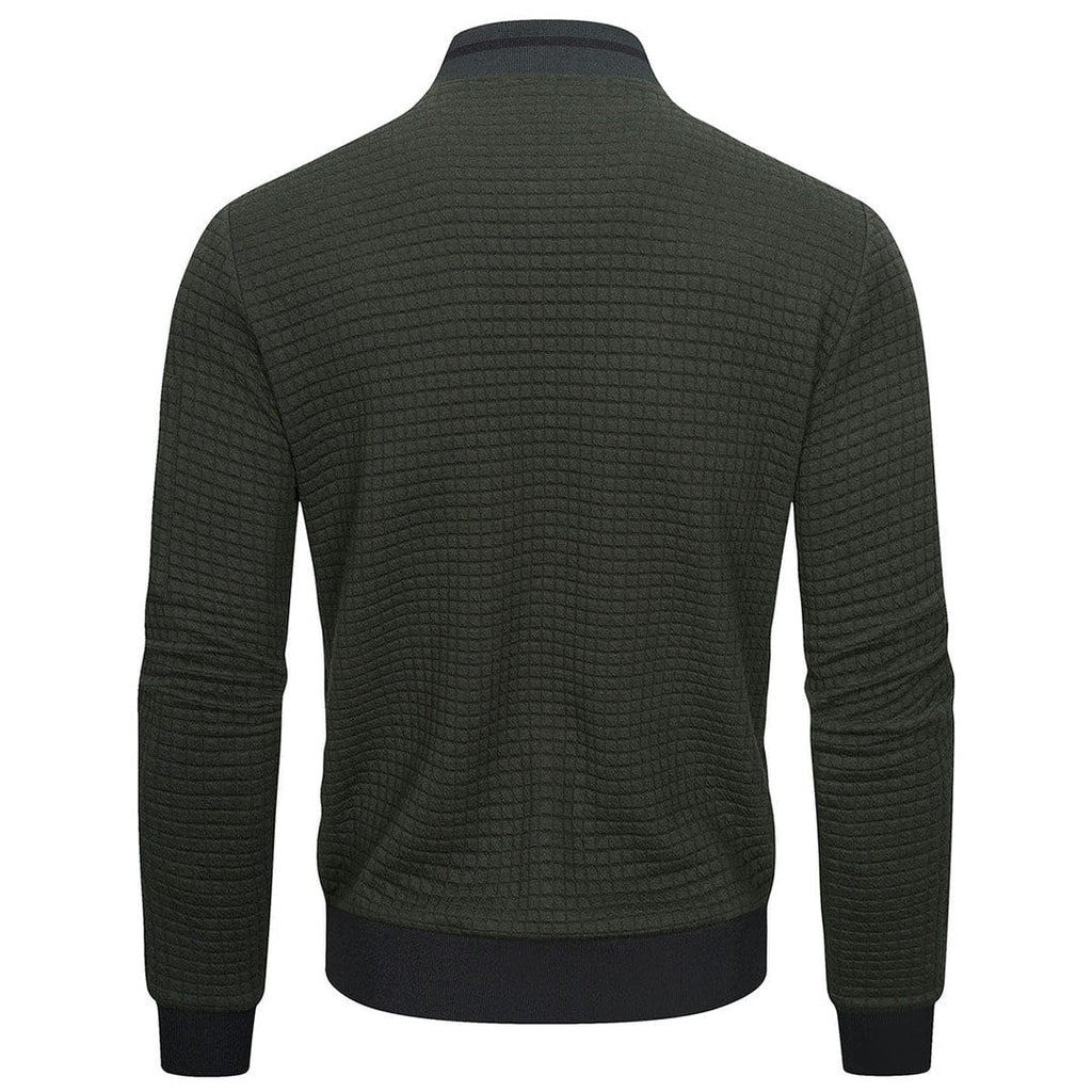 Kurtka Męska | Pikowana z zamkiem błyskawicznym i stójką - Arkadya Outlet - Jackets