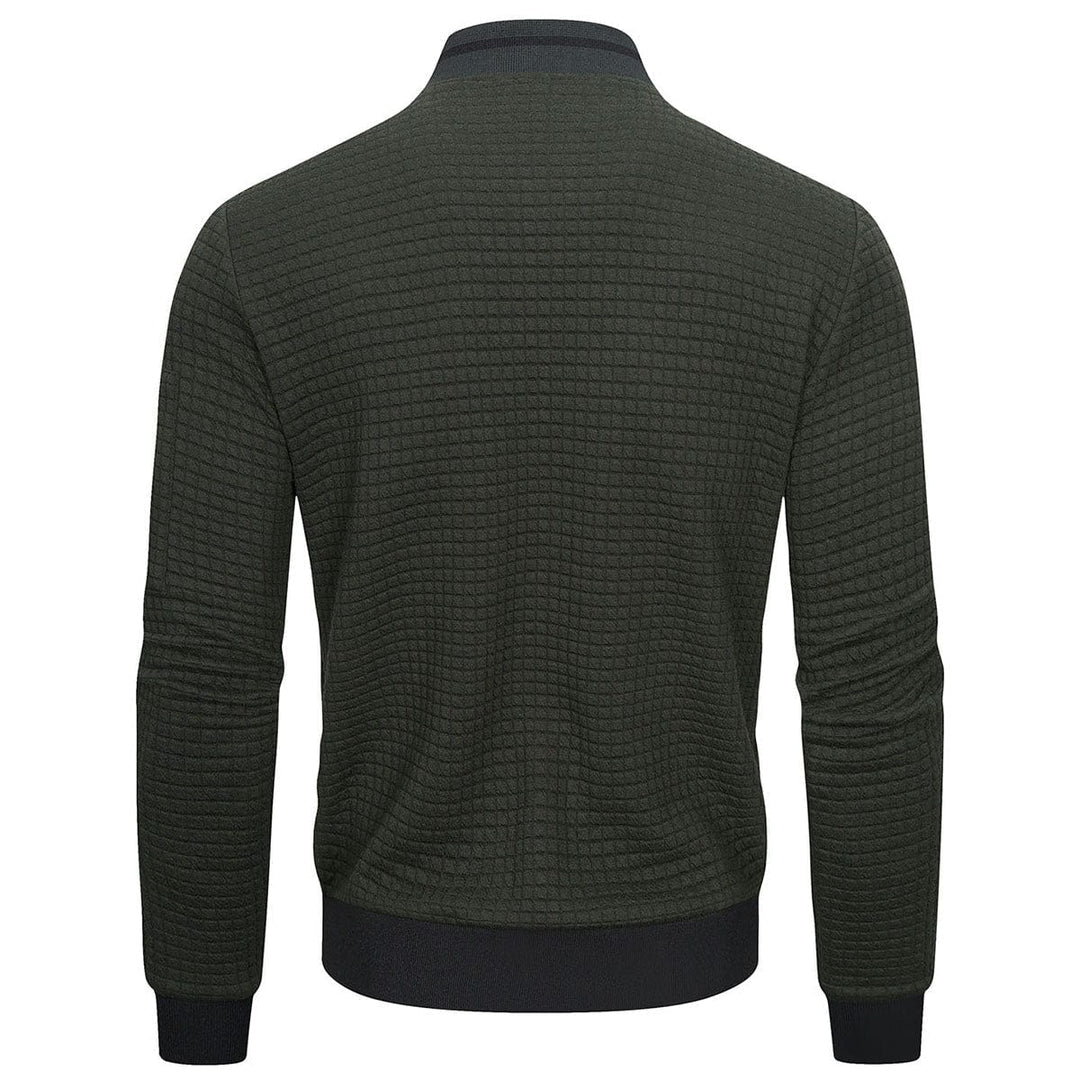 Kurtka Męska | Pikowana z zamkiem błyskawicznym i stójką - Arkadya Outlet - Jackets