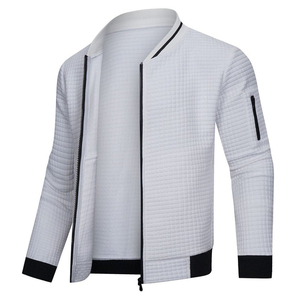 Kurtka Męska | Pikowana z zamkiem błyskawicznym i stójką - Arkadya Outlet - Jackets