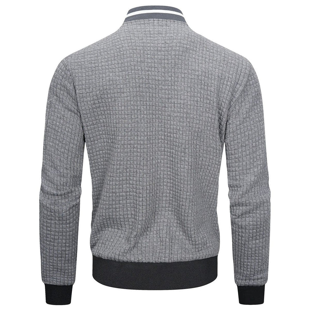 Kurtka Męska | Pikowana z zamkiem błyskawicznym i stójką - Arkadya Outlet - Jackets