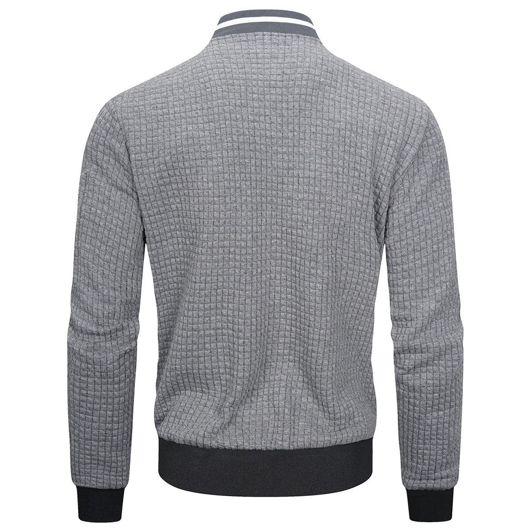 Kurtka Męska | Pikowana z zamkiem błyskawicznym i stójką - Arkadya Outlet - Jackets