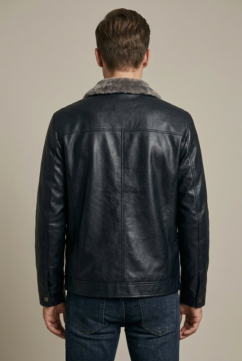 Kurtka Męska | Podszewka Polarowa i Zamek z Kołnierzem Stójką - Arkadya Outlet - Jackets