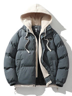 Kurtka Męska | Podwójny Kaptur i Zamek Błyskawiczny z Wiatrochronem - Arkadya Outlet - Jackets