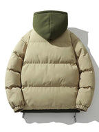 Kurtka Męska | Podwójny Kaptur i Zamek Błyskawiczny z Wiatrochronem - Arkadya Outlet - Jackets