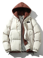 Kurtka Męska | Podwójny Kaptur i Zamek Błyskawiczny z Wiatrochronem - Arkadya Outlet - Jackets