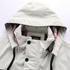 Kurtka Męska Przeciwdeszczowa | Kaptur i Regulowane Mankiety - Arkadya Outlet - Jackets
