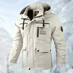 Kurtka Męska Przeciwdeszczowa | Kaptur i Regulowane Mankiety - Arkadya Outlet - Jackets