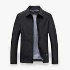 Kurtka Męska Przeciwdeszczowa | Regularny krój z kapturem i zamkiem - Arkadya Outlet - Jackets
