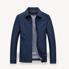 Kurtka Męska Przeciwdeszczowa | Regularny krój z kapturem i zamkiem - Arkadya Outlet - Jackets