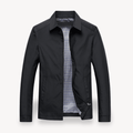Kurtka Męska Przeciwdeszczowa | Regularny krój z kapturem i zamkiem - Arkadya Outlet - Jackets