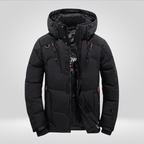Kurtka Męska Puchowa | Luźny Krój i Zamek na Całej Długości - Arkadya Outlet - Jackets